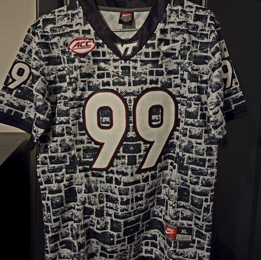 Nike Virginia Tech Youth Jersey XL - Special Edition Hokie Stone 2025